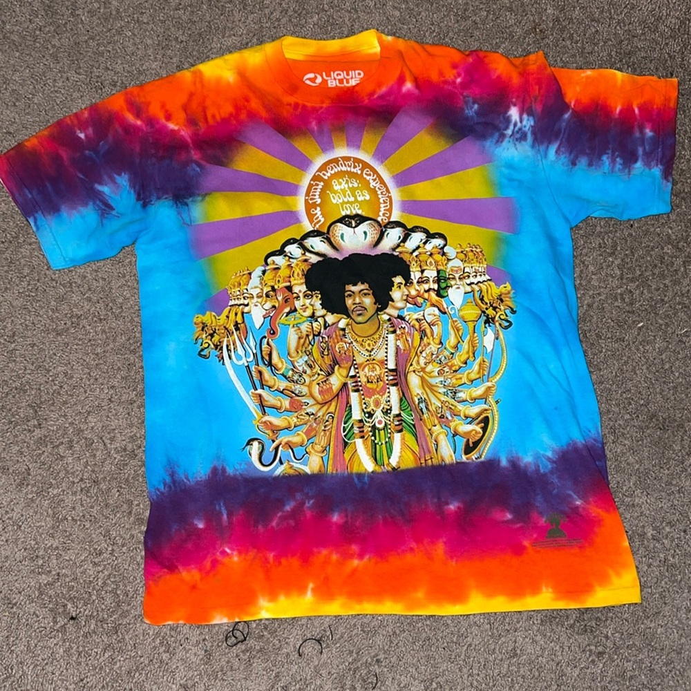 Jimi Hendrix tie dye tee